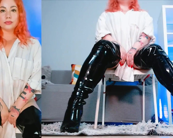 Ella Kross aka Ellakross OnlyFans - Boot fetish #shiny #boots #Mistress