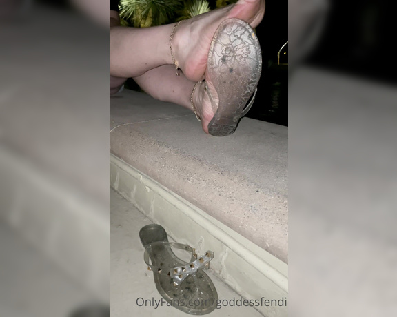 Fendi Feet aka Goddessfendi OnlyFans - Night tease after a yacht ride in heels and dinner in these