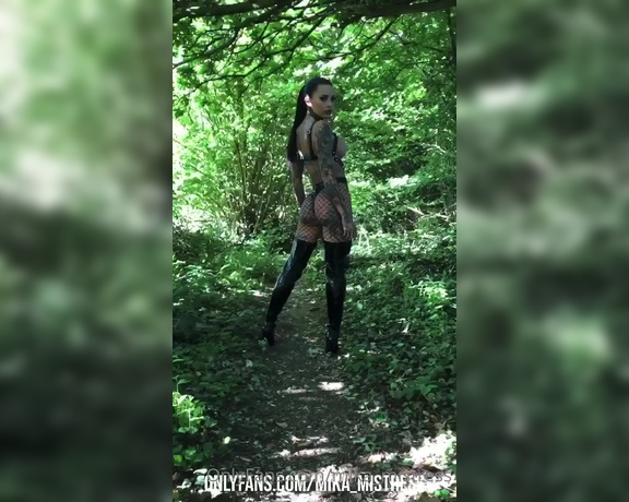Mika Katana aka Mistress_mika OnlyFans - Perfect day to take my #sub out for a walk in the woods