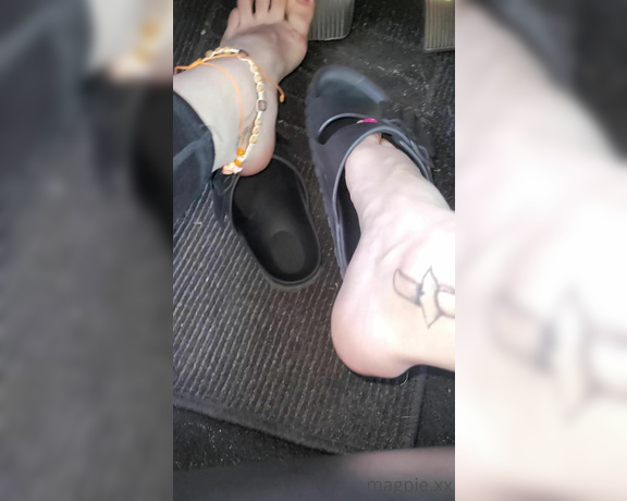 MythicMaggie aka mythicmaggie OnlyFans - Driving Clip I love kicking off my shoes to drive barefoot as Im sure you