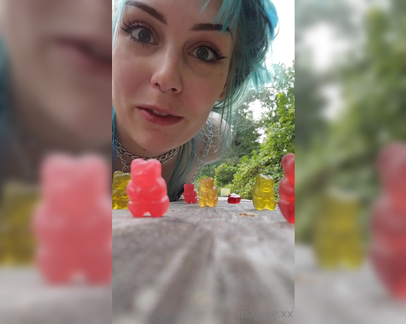 MythicMaggie aka mythicmaggie OnlyFans - Cruel Giantess Disposes of You Gummy Bear Vore, Food Chewing, DroolSpit, POV Swallow POV You and