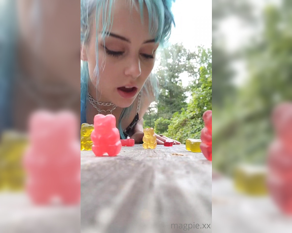 MythicMaggie aka mythicmaggie OnlyFans - Cruel Giantess Disposes of You Gummy Bear Vore, Food Chewing, DroolSpit, POV Swallow POV You and