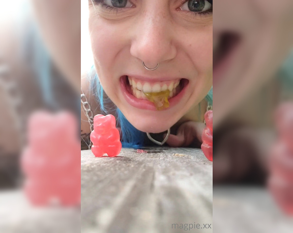 MythicMaggie aka mythicmaggie OnlyFans - Cruel Giantess Disposes of You Gummy Bear Vore, Food Chewing, DroolSpit, POV Swallow POV You and