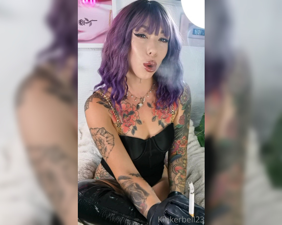 Queen Kinkerbell aka kinkerbell23 OnlyFans - A perfect day to smoke with me, theres really no excuse Dressed in all Black for