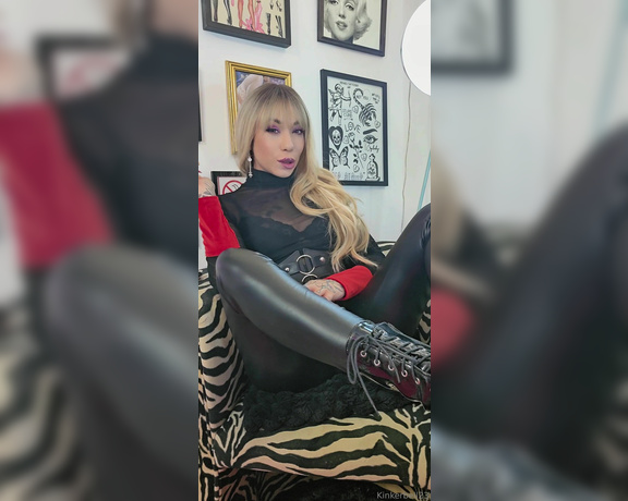 Queen Kinkerbell aka kinkerbell23 OnlyFans - So question is Whos chainsmoking with me today Heres nearly ten minutes of me doing