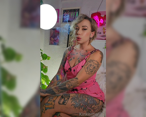 Queen Kinkerbell aka kinkerbell23 OnlyFans - Last nights very late night smoke Do you like my cute new PJs Loving how see