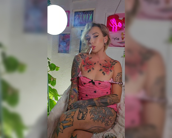 Queen Kinkerbell aka kinkerbell23 OnlyFans - Last nights very late night smoke Do you like my cute new PJs Loving how see