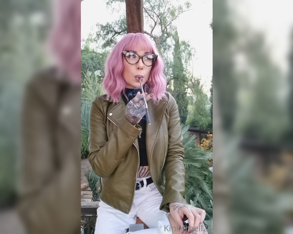 Queen Kinkerbell aka kinkerbell23 OnlyFans - Just a little update from my outing today, I went for a very peaceful relaxing smoke