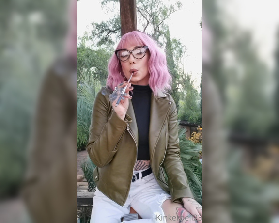 Queen Kinkerbell aka kinkerbell23 OnlyFans - Just a little update from my outing today, I went for a very peaceful relaxing smoke