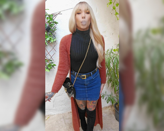 Queen Kinkerbell aka kinkerbell23 OnlyFans - Before I head out shopping to buy more cigarettes, let me smoke two for the camera