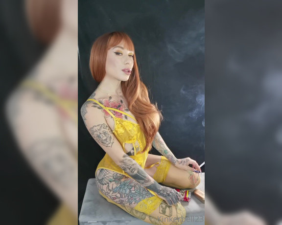 Queen Kinkerbell aka kinkerbell23 OnlyFans - POWER SMOKING Chain smoking Kinkerbell, what do you all think