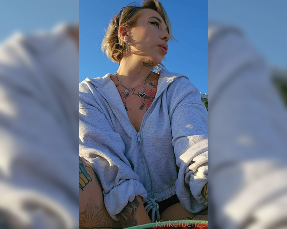 Queen Kinkerbell aka kinkerbell23 OnlyFans - A lovely smoke by the sea, watching the waves crash against each other as I light