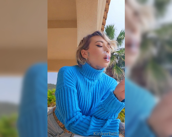 Queen Kinkerbell aka kinkerbell23 OnlyFans - Another day, another opportunity to enjoy watching Kinks chainsmoking THREE cigarettes in one clip