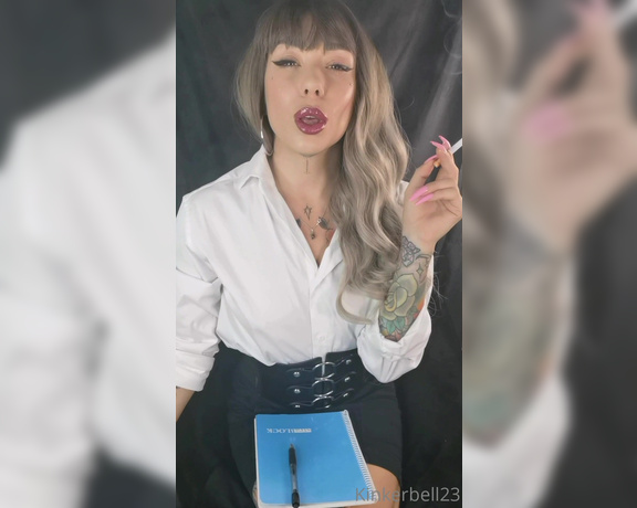 Queen Kinkerbell aka kinkerbell23 OnlyFans - These after work cigarettes are going down a treat, can you tell