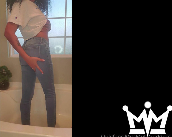 Mya Mula aka myamulagoddess OnlyFans - A sub has paid over 2k dying to see me wet my jeans lol Here you