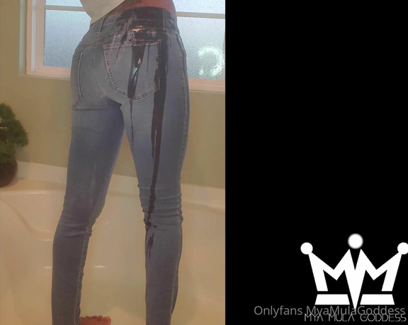 Mya Mula aka myamulagoddess OnlyFans - A sub has paid over 2k dying to see me wet my jeans lol Here you