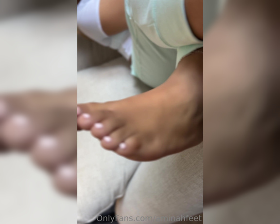 Aminah Feetz aka aminahfeet OnlyFans - Lounging with Aminah Episode 1 I’ll be posting more vids like this of me doing various