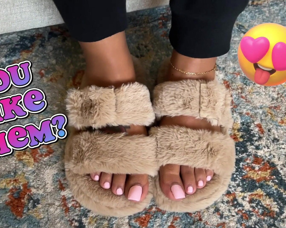 Aminah Feetz aka aminahfeet OnlyFans - Cum on my slippers, Bae