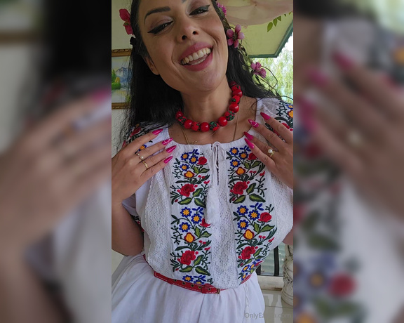 Ezada Sinn aka ezada OnlyFans - The outfit of the day for the Romanian Easter