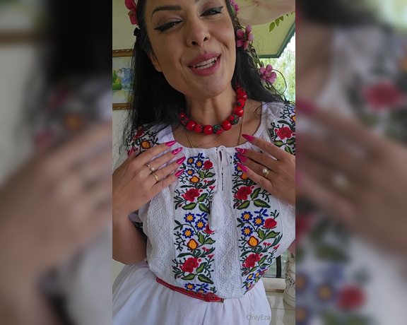 Ezada Sinn aka ezada OnlyFans - The outfit of the day for the Romanian Easter