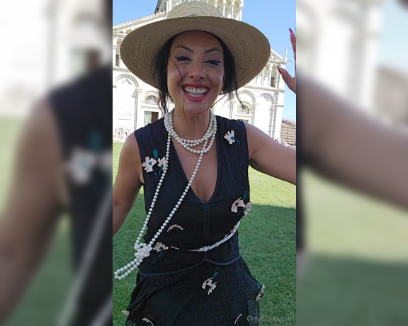 Ezada Sinn aka ezada OnlyFans - Exploring Pisa in Style! Today’s #OOTD is inspired by the roaring 20s, perfect for a hot