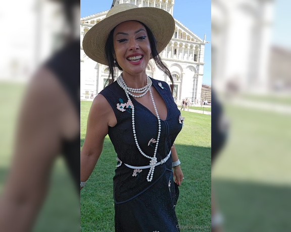 Ezada Sinn aka ezada OnlyFans - Exploring Pisa in Style! Today’s #OOTD is inspired by the roaring 20s, perfect for a hot