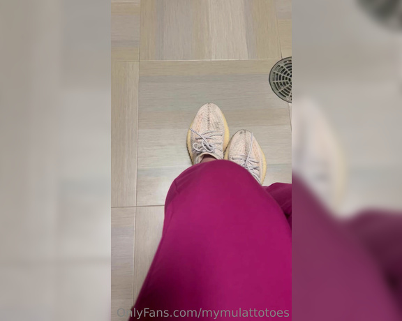 MyMulattotoes aka mymulattotoes OnlyFans - Thank god it’s my Friday Work shoes with no socks