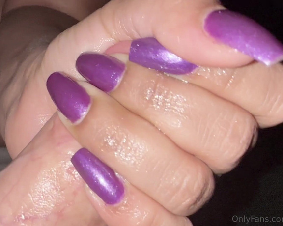 LatinaMala aka latinamala1 OnlyFans - 05-30-2024 - Purple nails playtime, I let his dick know whos boss