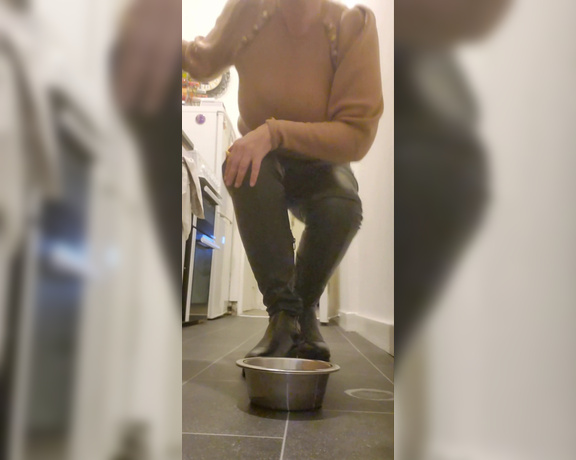 Miss B aka missb52s OnlyFans - 10-20-2022 - Clean my boots before you drink from your bowl