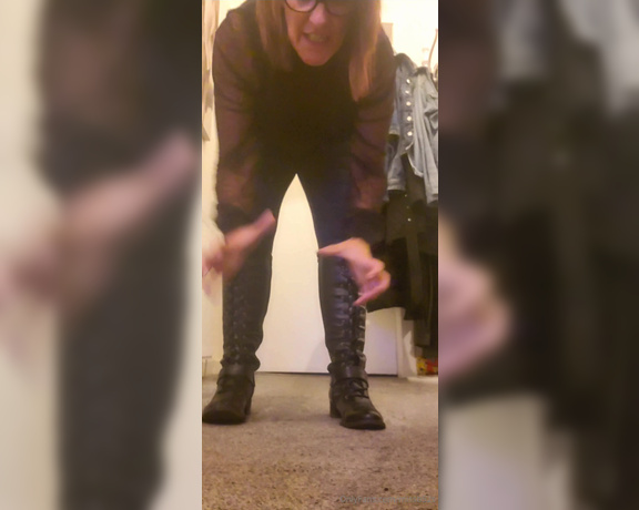 Miss B aka missb52s OnlyFans - 09-14-2023 - You will lick clean the stitching of my boots