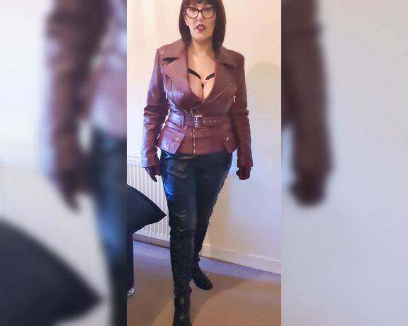 Miss B aka missb52s OnlyFans - 02-12-2022 - Get on your knees bois Now worship your leather goddess