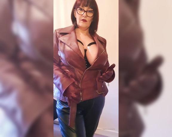 Miss B aka missb52s OnlyFans - 02-12-2022 - Get on your knees bois Now worship your leather goddess