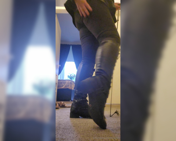 Miss B aka missb52s OnlyFans - 10-01-2023 - I will beat you for not cleaning my boots