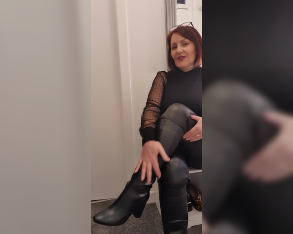 Miss B aka missb52s OnlyFans - 11-27-2020 - Leather trousers with my leather boots are Devine