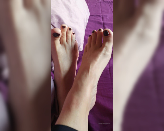 Miss B aka missb52s OnlyFans - 03-08-2022 - Good morning perverts Letting you drool over my beautiful new pedicure feet