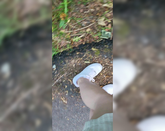 Miss B aka missb52s OnlyFans - 07-20-2022 - Morning walk makes sweaty socks and dirty trainers