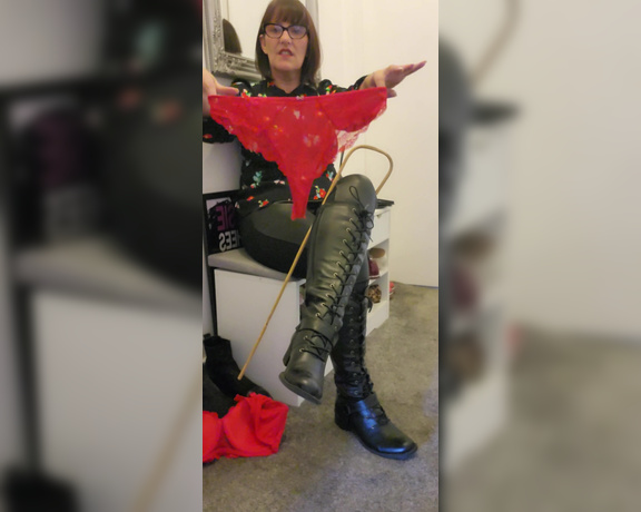 Miss B aka missb52s OnlyFans - 03-11-2023 - You will wear this to clean my boots You look ridiculous