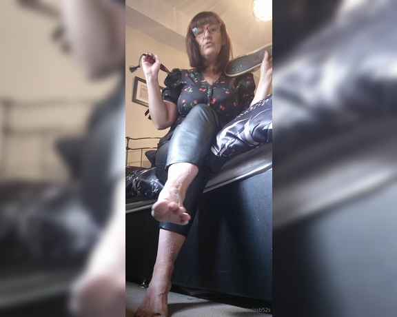 Miss B aka missb52s OnlyFans - 06-10-2024 - Spanking you over my leather coverd knees