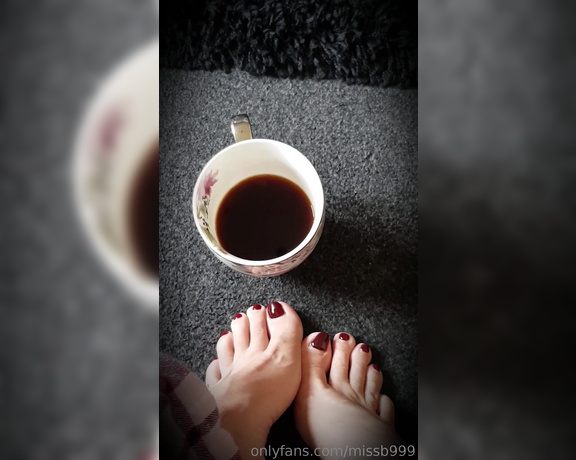 Miss B aka missb52s OnlyFans - 04-15-2019 - Your morning coffee,should be drank from my feet