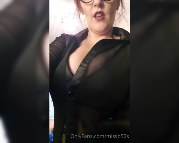 Miss B aka missb52s OnlyFans - 05-05-2021 - Im going to play with you slave and you will take it