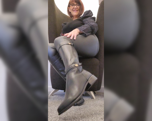 Miss B aka missb52s OnlyFans - 10-29-2022 - Boots,gloves,nylons all for you to worship I truly spoil you