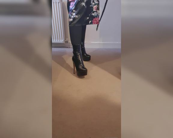 Miss B aka missb52s OnlyFans - 02-04-2022 - You will worship these boots then my big thick cock