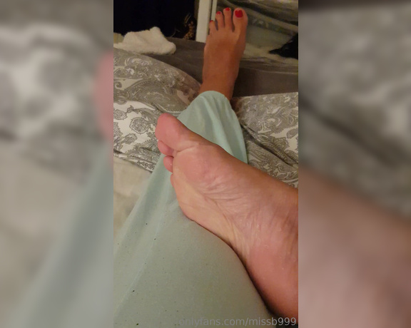 Miss B aka missb52s OnlyFans - 05-30-2019 - My poor feet need pamperd of one of you footfreaks