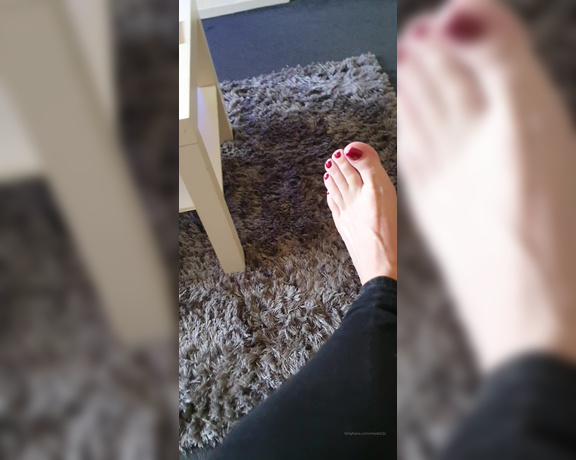 Miss B aka missb52s OnlyFans - 04-26-2021 - Lovley new red toes with soft soles