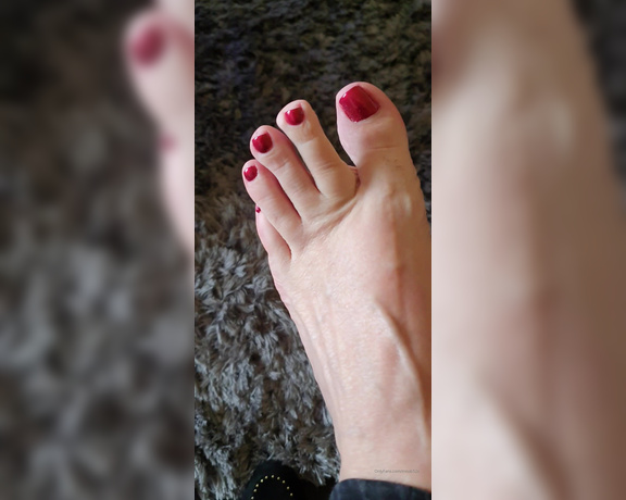 Miss B aka missb52s OnlyFans - 04-26-2021 - Lovley new red toes with soft soles