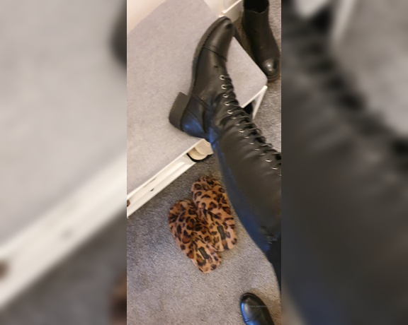 Miss B aka missb52s OnlyFans - 03-10-2022 - My boots need cleaning before i go to work