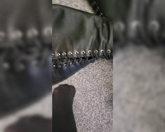 Miss B aka missb52s OnlyFans - 01-20-2024 - I made these boots nice and dirty just for YOU Thank me bitch