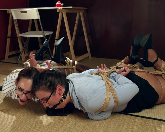 Margout Darko - Margout Darko Hogtied Horny Secretaries w Miss Sushi