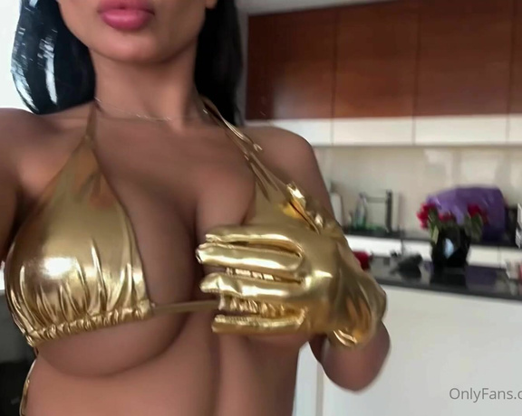 Evil Woman aka Evilwoman OnlyFans - Im perfect in gold SWIPE For Video ) 7