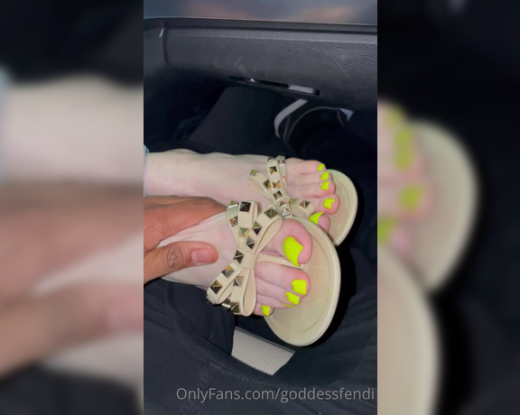 Fendi Feet aka Goddessfendi OnlyFans - I love teasing him in the car